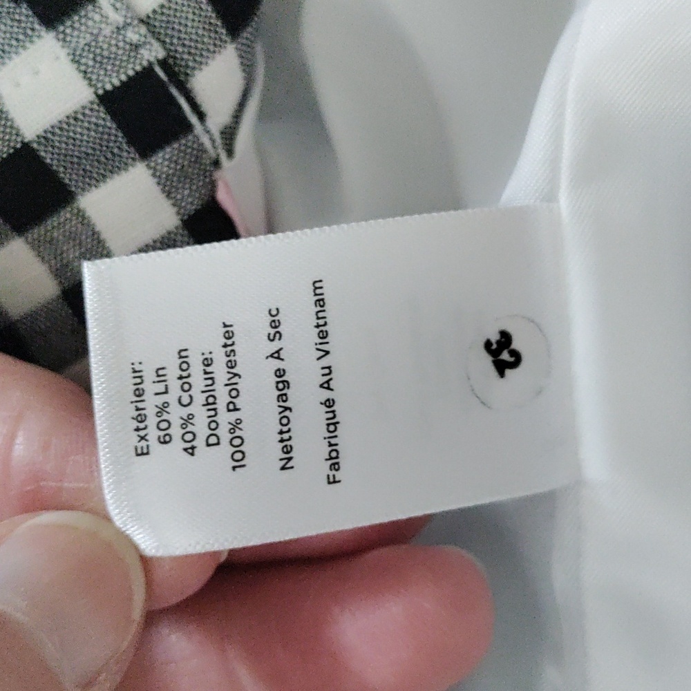 Talbots Classic Black and White Gingham Blazer - Picture 12 of 12